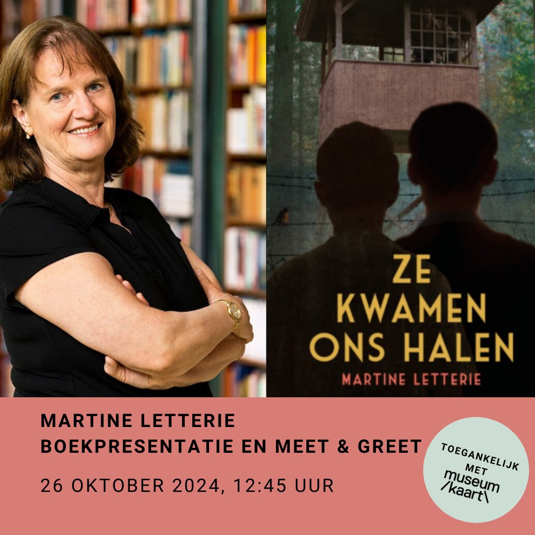 Ontmoet Martine Letterie op 26 oktober bij Nationaal Monument Kamp Amersfoort! Dit is een bijzondere gelegenheid om de schrijver persoonlijk te leren kennen, vragen te stellen en het boek te laten signeren. 

Meer informatie en aanmelden: kampamersfoort.nl/26-oktober-lez…