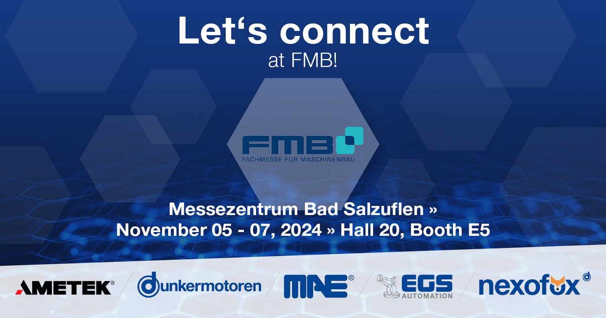 Let's Connect auf der FMB in Bad Salzuflen! 🔧🤖

Entdecken Sie an unserem Stand innovative Lösungen für Automatisierung und Digitalisierung.

📅 05. - 07. November 2024
📍 Stand 20-E5

Wir freuen uns auf Ihren Besuch – gemeinsam gestalten wir die Zukunft der Fertigung! 💡