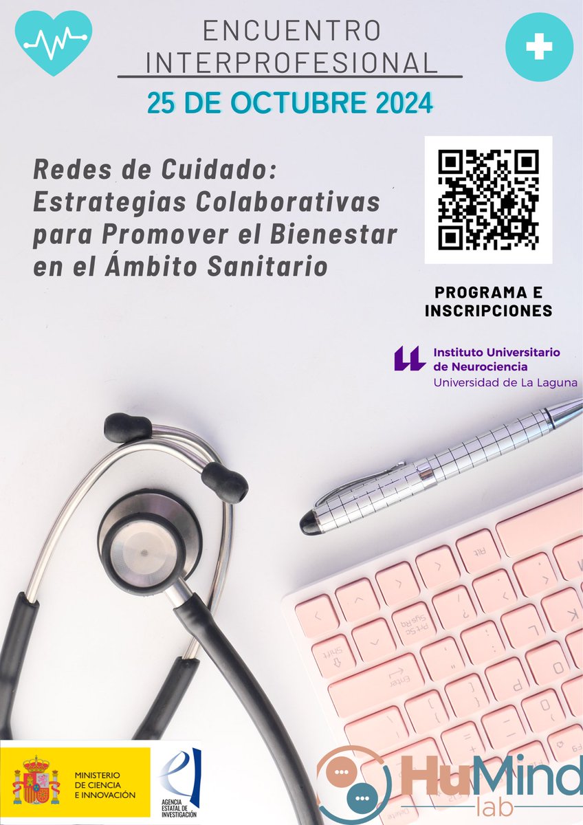 🔝🗓️¡Este viernes tenemos una cita! Se celebra el encuentro interprofesional “Redes de Cuidado” para discutir sobre cómo mejorar el bienestar y la calidad de vida en las instituciones sanitarias👩‍⚕️🩺¿te lo vas a perder?🤓

Más información ⬇️

ull.es/portal/agenda/…
