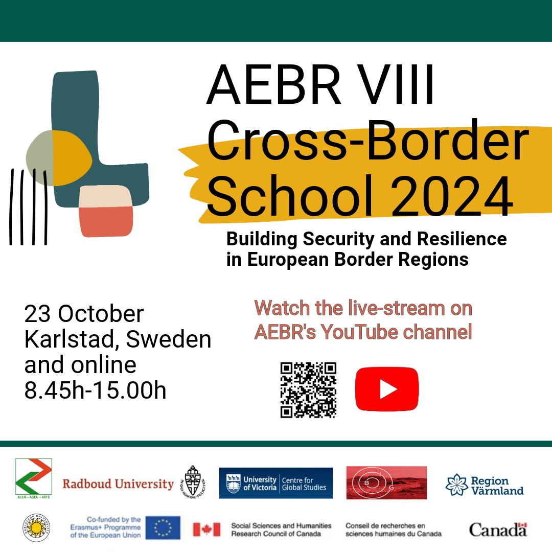 🚨 Join the VIII AEBR #Cross #Border #School live-stream on Oct 23! 📅

Topic: "Building Cross-Border Resilience"
Key themes: Energy, Cyber Security, Governance &amp; more.
Watch live from 08:45-15:00 CET 👉 youtube.com/live/I6oJT50H3…

#CrossBorder #Resilience #AEBR #Security
