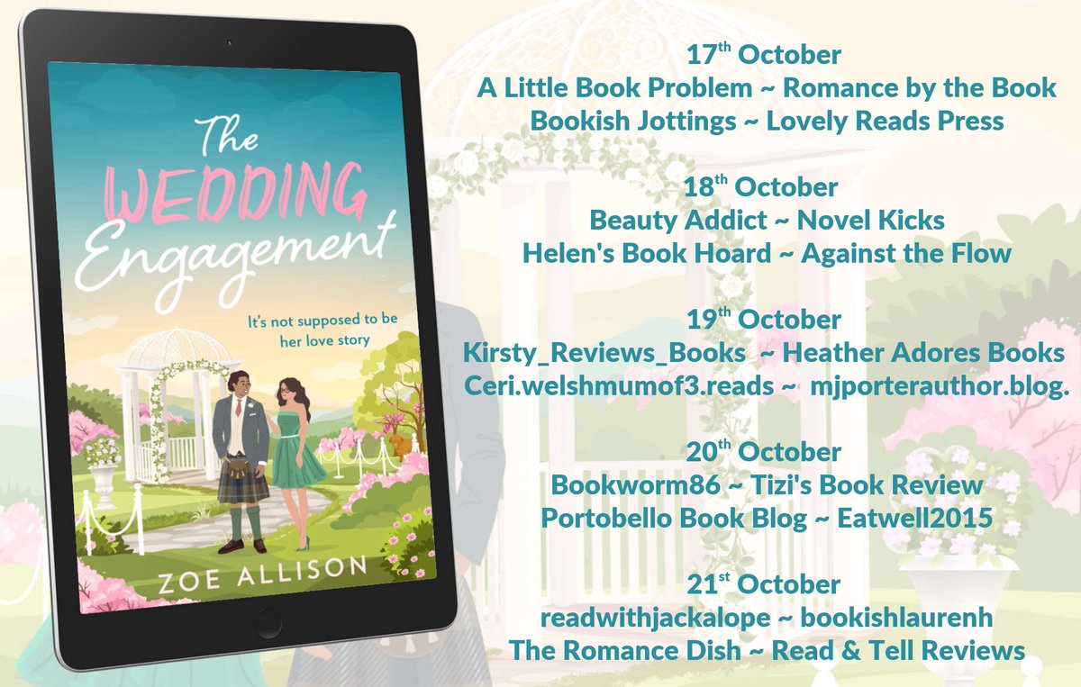 My #tuesnews is that The Wedding Engagement had a fabulous book tour organised by the brilliant <a href="/rararesources/">Rach RandomResources</a>! 

So many lovely reviews but one of my favourite quotes was ‘LOVE, LOVE, LOOOOOOVVVEEE, LOVED THIS LAUGH OUT LOUD PAGE TURNER!!!’
From the fantastic <a href="/kcmw86/">Bookworm86</a> 😍
