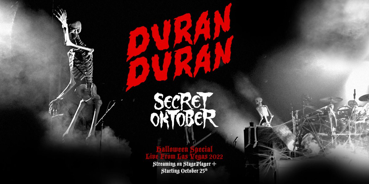 Due 25 Oct., #DuranDuran Secret Oktober concert film, from Las Vegas Wynn Theatre, via stage.playerplus.com/duranduran. (Photo: Stephanie Pistel)