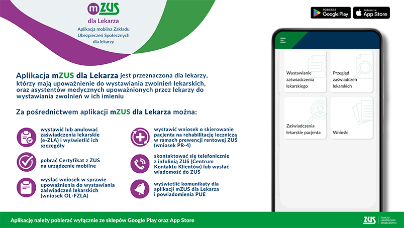 zus_pl's tweet photo. ⚠️ Przypominamy❗️
🗓️ Od 1⃣ listopada #ZUS wyłączy możliwość wystawiania #eZLA z Pulpitu Lekarza.
💻 W sytuacji, gdy #PUE/#eZUS nie będzie dostępny, #eZLA będzie można wystawiać w aplikacji mobilnej #mZUS dla Lekarza. Zachęcamy do jej pobrania już teraz.
Więcej informacji 👇
https://t.co/R8D9cKpEmr