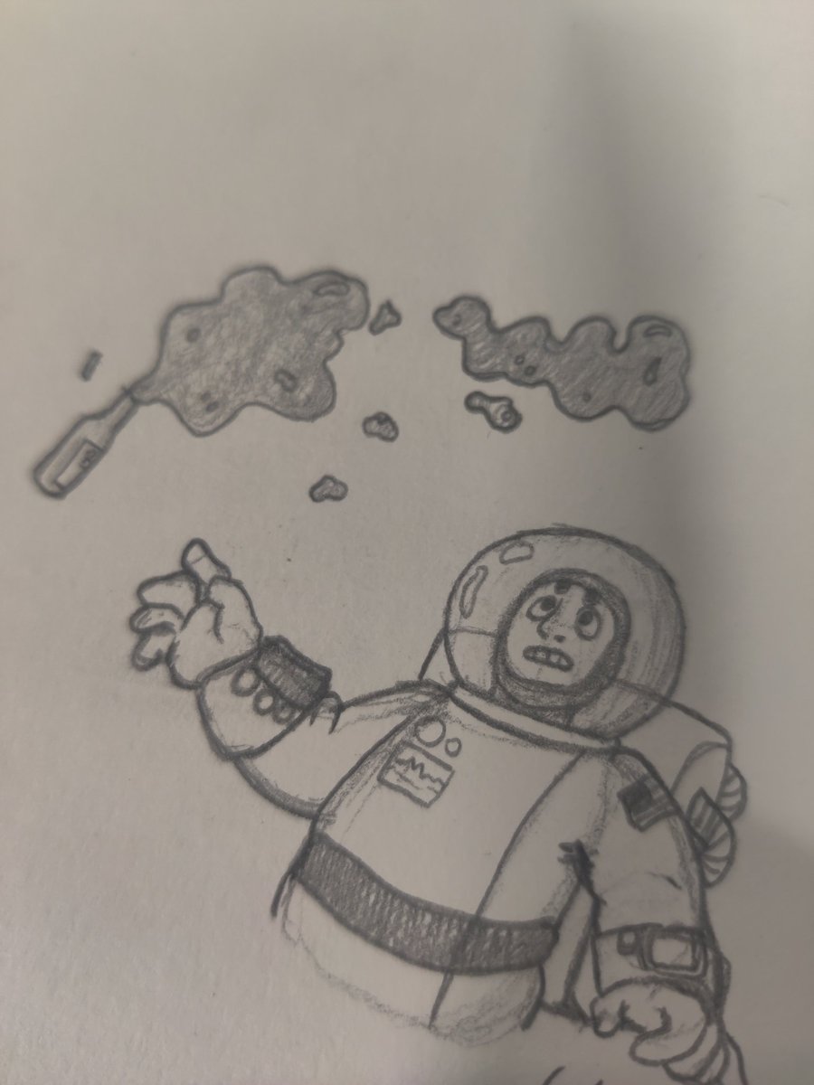 TheGardenShow's tweet photo. His first mistake was having it in the first place, I think. 😂 

#sketch #sketches #artistsupport #doodleart #Doodles #sketching #sketchbook #sketches #silly https://t.co/qv0LPDpXql