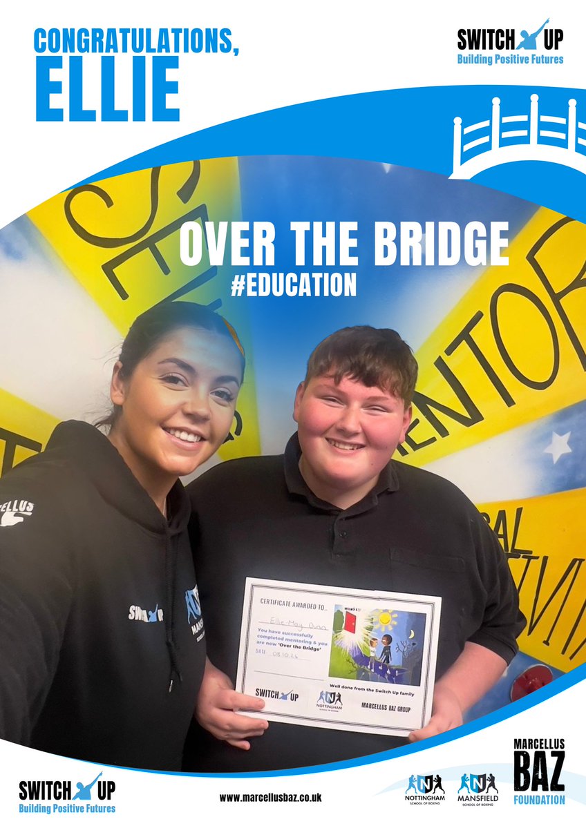 SwitchUpNotts's tweet photo. When Ellie arrived at Switch Up, she had been absent from school with low self-esteem caused by #bullying and #trauma. 

Our #education and #mentoring programmes have rebuilt her confidence and she is now enrolled onto a L2  barbering ✂️course at @WestNotts 👩‍🎓

#OverTheBridge https://t.co/rXPHPjsNWQ