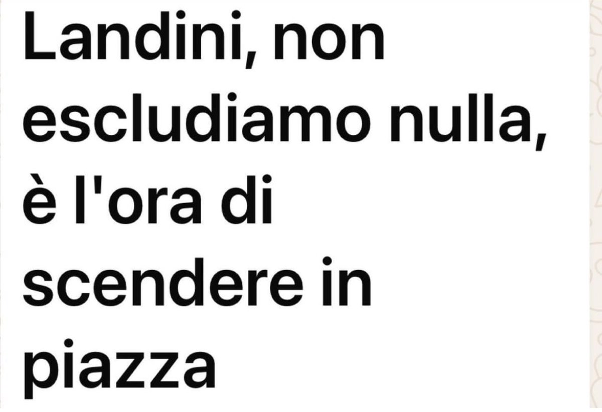 Il rapporto tra #LANDINI e la piazza è come quello tra i liceali e le occupazioni. Si fanno sempre e comunque. Poi ci si butta dentro la qualsiasi, la pace nel mondo, il green, la richiesta di cento miliardi di euro… sindacalismo adolescenziale.