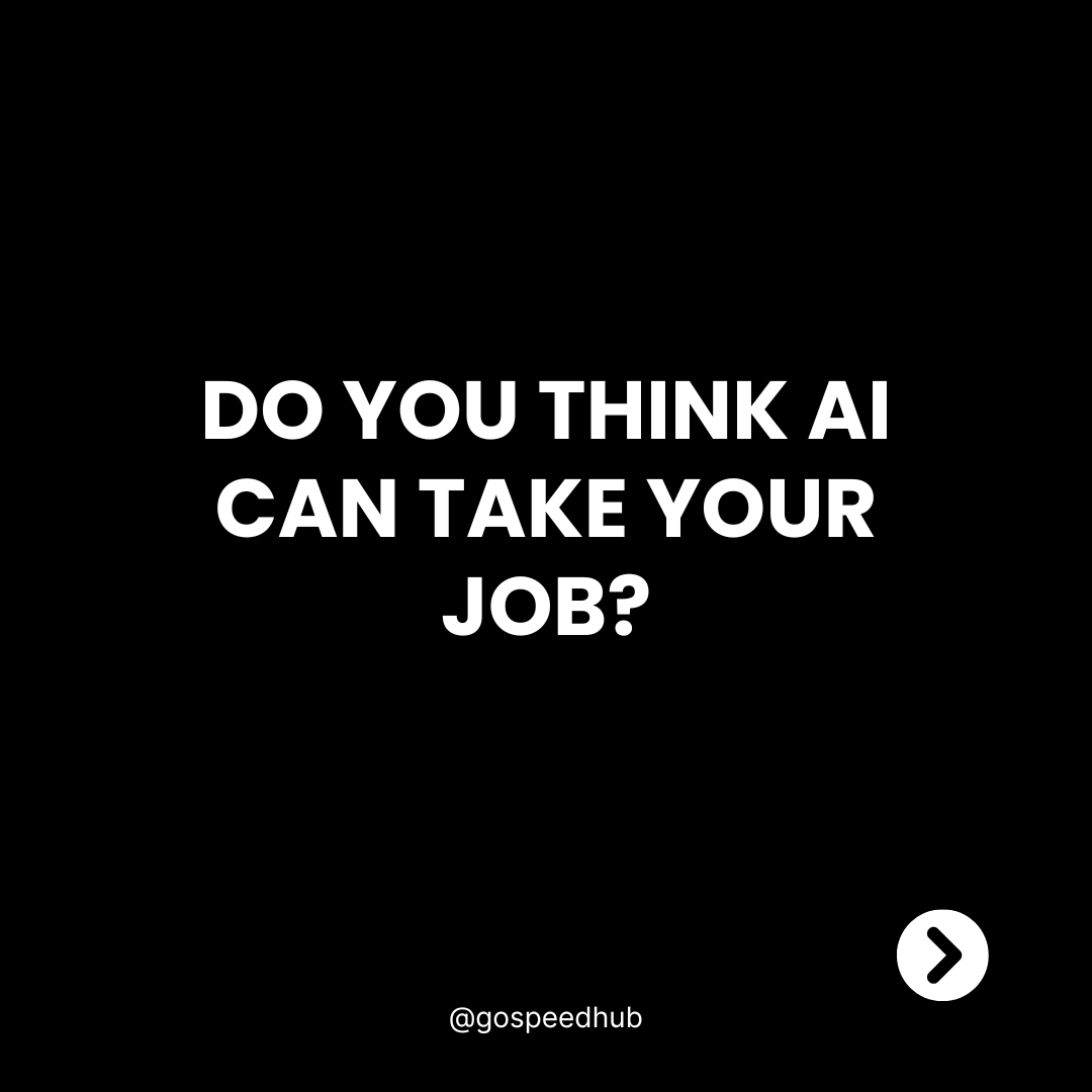 GoSpeedHub's tweet photo. Do you think AI can take your job?
Share your thoughts in the comments section below.
#TikTok #Bytedance #Layoff #AI #ML #aijobs #google #Salesforce #dualingo #EmployabilitySummit #cisco #tech #techlayoff #Tesla #Amazon #Microsoft #snapchat #dropbox #Meta #Apple #gospeedhub https://t.co/1HsToGWoTj