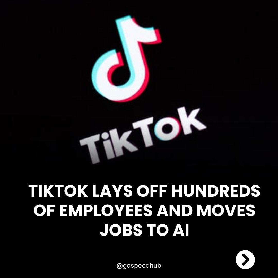 GoSpeedHub's tweet photo. Do you think AI can take your job?
Share your thoughts in the comments section below.
#TikTok #Bytedance #Layoff #AI #ML #aijobs #google #Salesforce #dualingo #EmployabilitySummit #cisco #tech #techlayoff #Tesla #Amazon #Microsoft #snapchat #dropbox #Meta #Apple #gospeedhub https://t.co/1HsToGWoTj