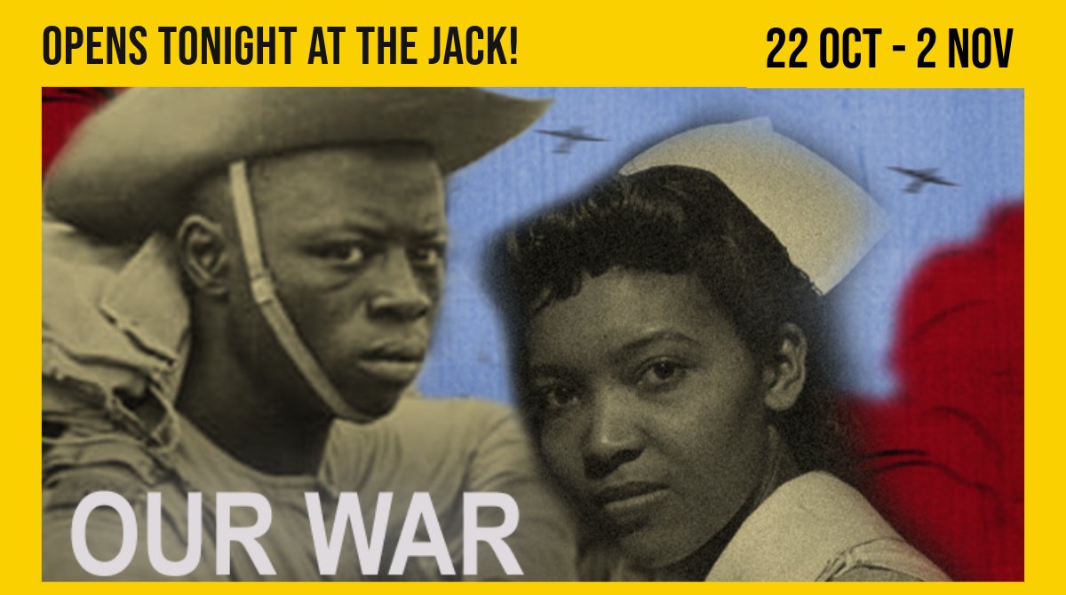 Our War’ opens today at the Jack!
‘The Mother Country needs us, that’s why I came. That is what we were told.’
Join Christian and Ola on their remarkable journeys.
Presented by <a href="/imolecom/">Imolecom</a>
Runs 22 Oct – 2 Nov. 
Info: bit.ly/4diFmDZ