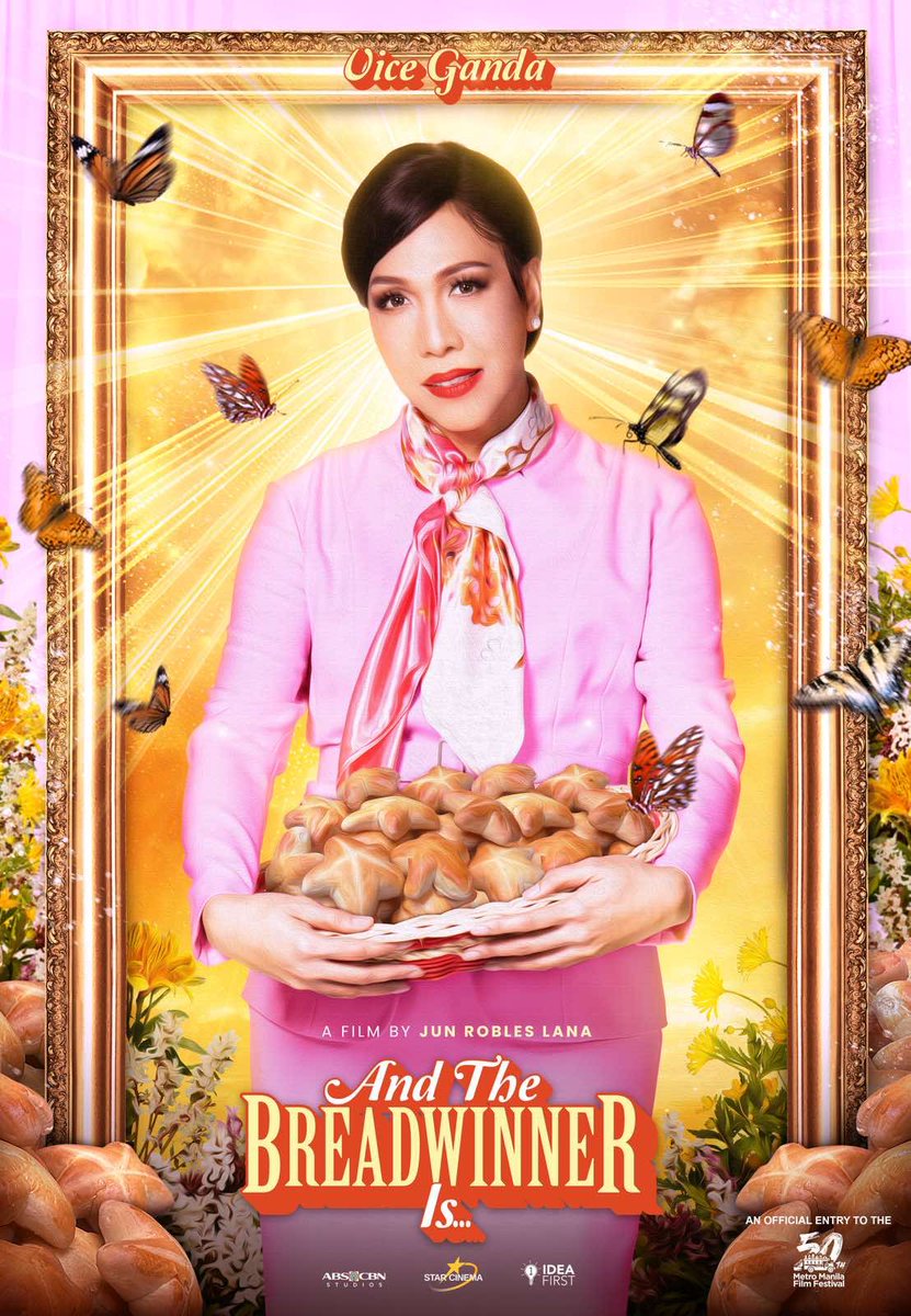 ABSCBNpr's tweet photo. This coming season of giving, Star Cinema and The IdeaFirst Company are giving a family drama starring Vice Ganda. 💖

#AndTheBreadwinnerIs a film by Jun Robles Lana 🍞

An official entry to the 50th Metro Manila Film Festival #MMFF50 https://t.co/uzciPyIRPH