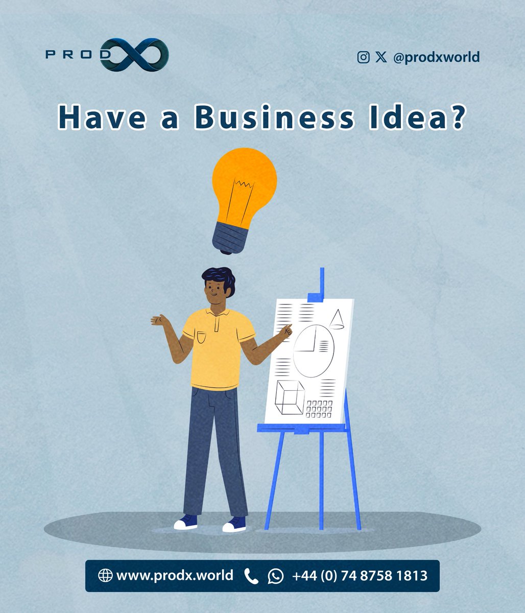 ProdxWorld's tweet photo. Have a business idea? ProdX Business Builder will help you turn it into a thriving reality. #StartupSuccess #ProdX https://t.co/WuT08k5vYc