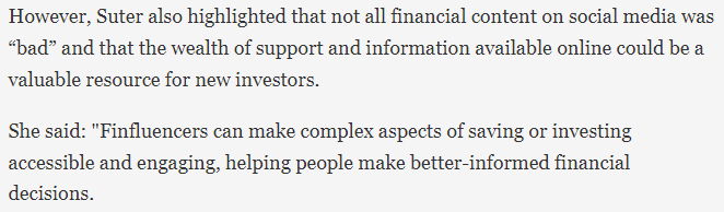 ramincharles's tweet photo. Not all finfluencers are bad 😮‍💨
"The FCA has launched targeted action against finfluencers advertising financial services products illegally.
The regulator announced it was interviewing 20 influencers under caution as a result of the targeted action"
https://t.co/4BqfKBvFa5 https://t.co/5hVqkAJ0AK