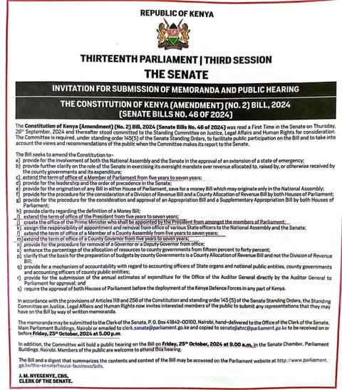RealOmtatah's tweet image. If there's one thing that should take you back to the streets, it is this bill.

It starts slowly like this.

And ends with complete removal of term limits. 

And now you have a life-long President like Museveni.

Don't allow Kenya to be like Uganda.

You have untill October 25th…