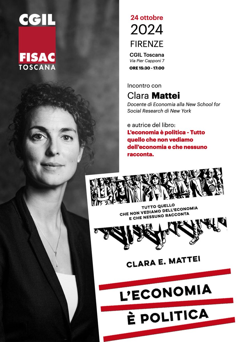 La Fisac incontra <a href="/claraemattei/">@claraemattei</a> -   <a href="/cgiltoscana/">CGIL Toscana</a>