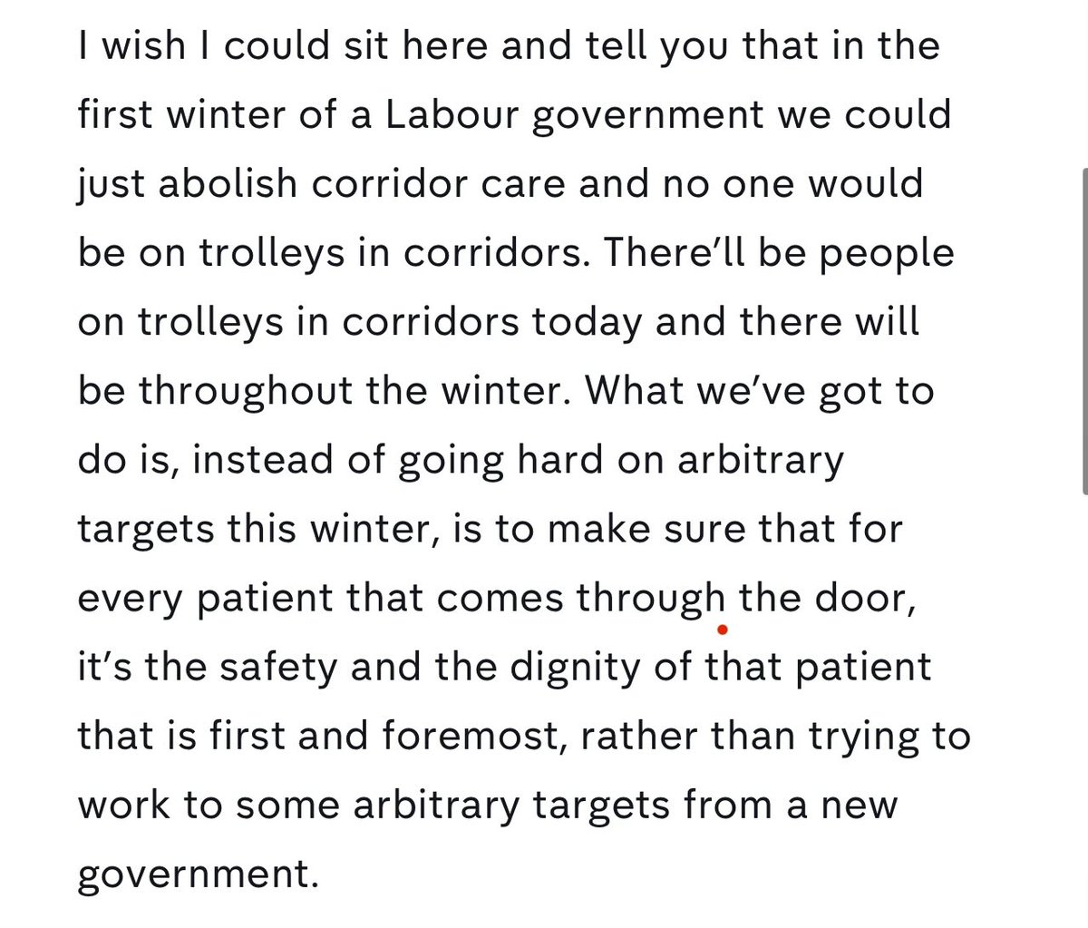 Ian Higginson 🌈 (@rcem_vp) on Twitter photo The data is clear, when patients are in corridors, patients somewhere are dying unnecessarily. <a href="/RCollEM/">Royal College of Emergency Medicine</a> and our members know overcrowding can’t be fixed overnight but it’s time to stop pretending we can
provide proper safe or dignified care in corridors. channel4.com/news/there-wil… The data is clear, when patients are in corridors, patients somewhere are dying unnecessarily. <a href="/RCollEM/">Royal College of Emergency Medicine</a> and our members know overcrowding can’t be fixed overnight but it’s time to stop pretending we can
provide proper safe or dignified care in corridors. channel4.com/news/there-wil…