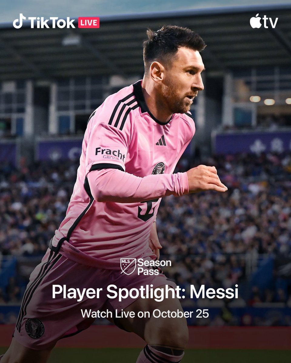 Ojo al momento histórico en el fútbol: el próximo 25 de octubre, el TikTok del Inter Miami y la MLS retransmitirán en directo el primer partido de los play off... ¡con Messi llevando una cámara encima!

Todo el encuentro desde el punto de visión de Leo, vaya momentazo.