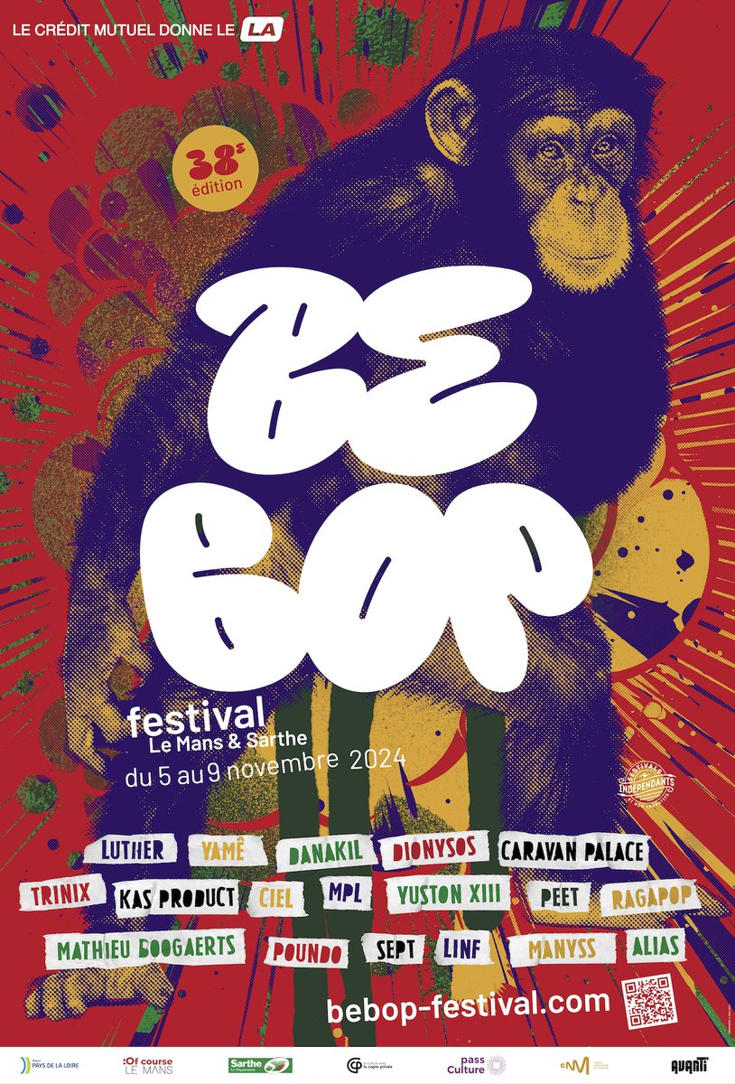 Département de la Sarthe (@sarthefr) on Twitter photo 🎶Du 5 au 9 novembre, la #Sarthe vibrera au son des musiques rock et actuelles ! La 38e édition du <a href="/Assobebop/">Festival BeBop</a> aura lieu au Mans, à La Flèche et à La Ferté-Bernard. Toute la programmation est à retrouver sur bebop-festival.com. 🎶Du 5 au 9 novembre, la #Sarthe vibrera au son des musiques rock et actuelles ! La 38e édition du <a href="/Assobebop/">Festival BeBop</a> aura lieu au Mans, à La Flèche et à La Ferté-Bernard. Toute la programmation est à retrouver sur bebop-festival.com.
