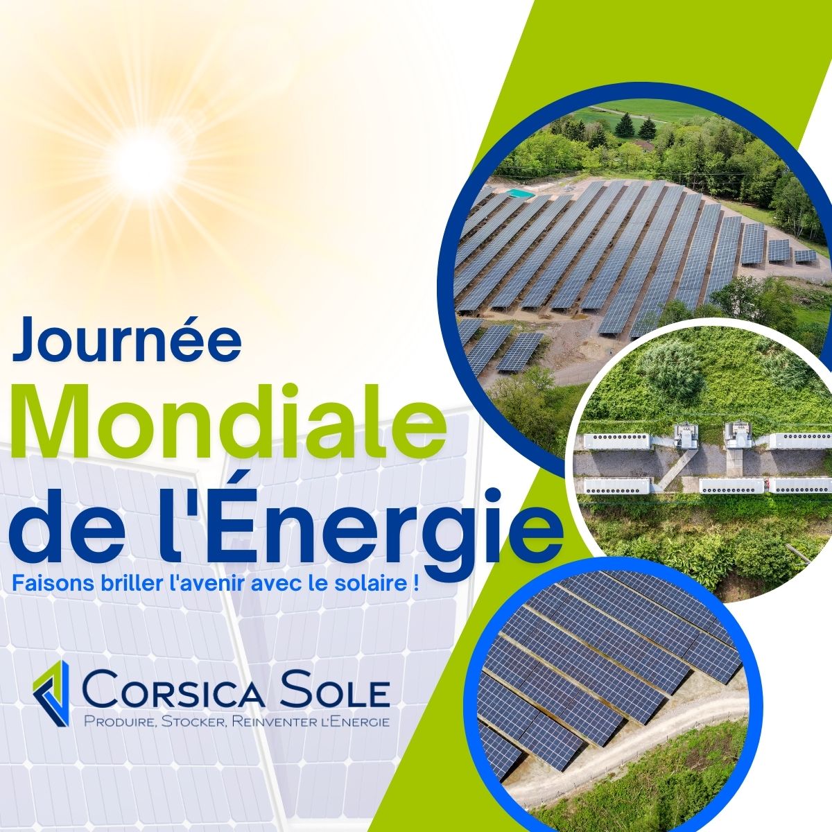 Pour la #JournéeMondialeDeLEnergie, rappelons l'importance des énergies renouvelables dans la lutte contre le changement climatique.
<a href="/CorsicaSole/">CORSICA SOLE</a> s'engage chaque jour à proposer des solutions innovantes pour un futur durable.
#EnergieRenouvelable #TransitionÉnergétique #Solaire
