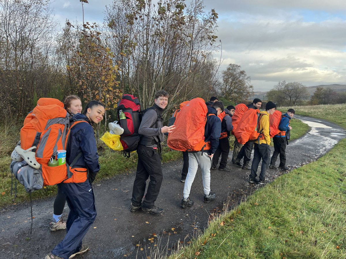 Smiles are on ready for a 24km day to our wild campsite! #uddytough 🤘