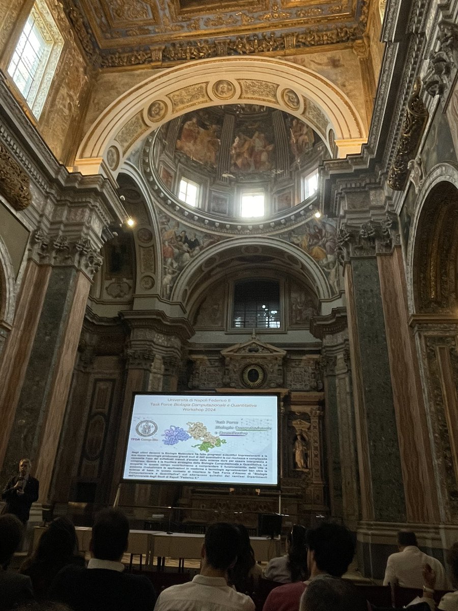 My first Conference in a Church! 
#Bioinformatics in #Naples