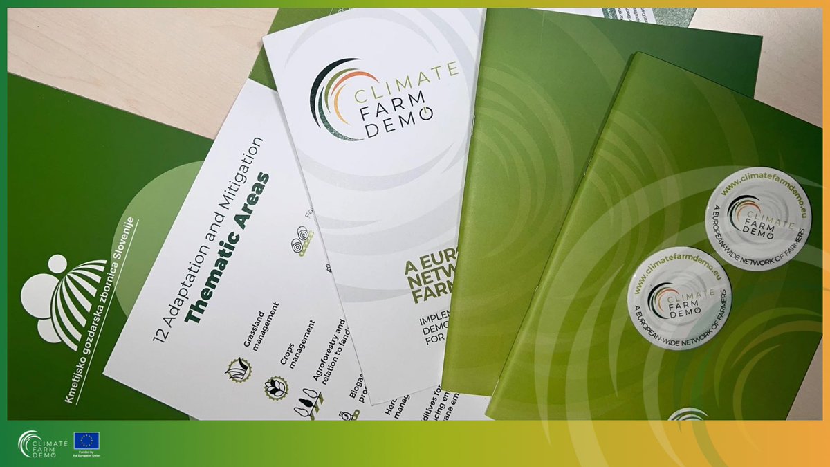 Launched the 2nd #ClimateFarmDemo Annual Meeting today in Ljubljana, #Slovenia, hosted by the Kmetijsko Gozdarska Zbornica Slovenije 🇸🇮. From October 22-24, 2024, the event brings together over 100 participants in interactive workshops, discussions, and 4 farm demos! 🚜