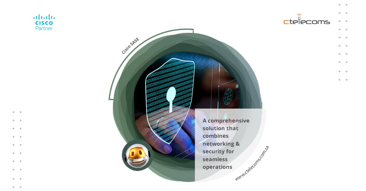ctelecoms_ksa's tweet image. #Cisco_SASE simplifies #IT by converging #networking #Meraki_SDWAN and #security_capabilities into a simple, #cloud_managed_solution. This can reduce the number of vendors and solutions you need to manage.
ctelecoms.com.sa/L166/Cisco-SASE

#cisco_security_solution #Ctelecoms #IT_security