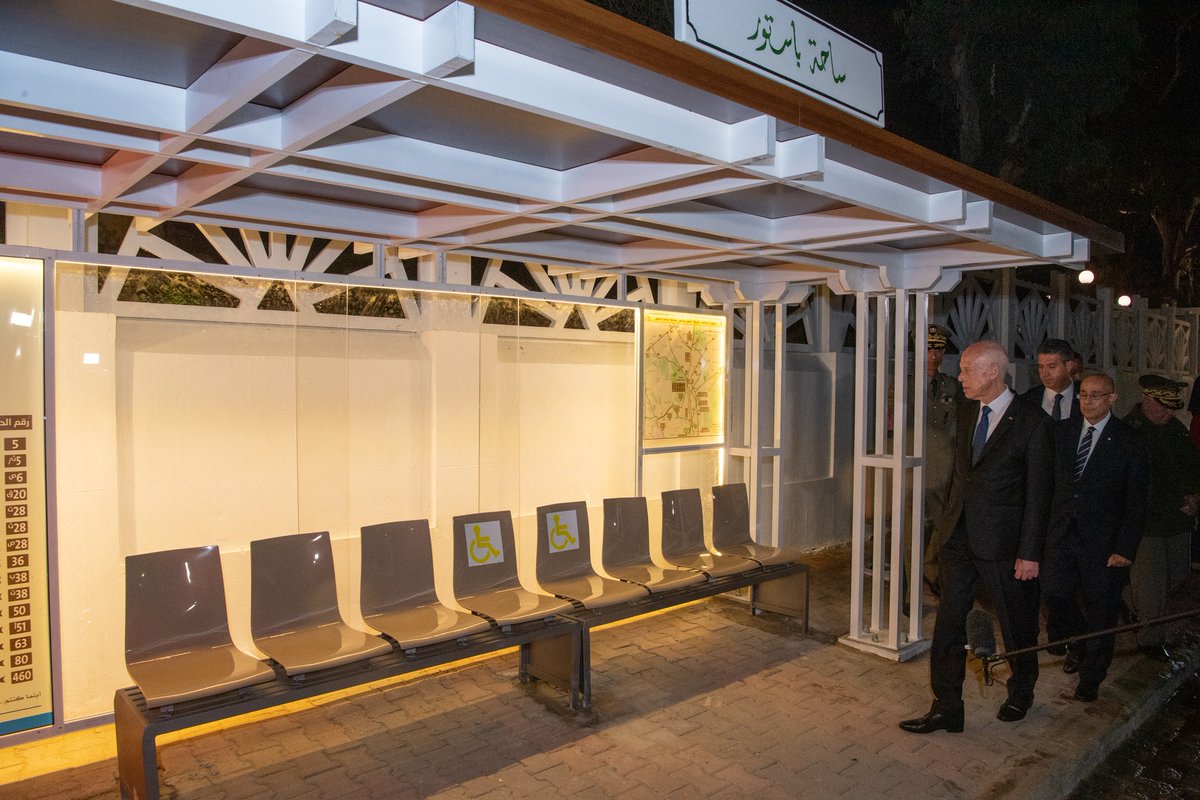 tunistribune's tweet image. 🛑🇹🇳Le président de la République inaugure la réouverture de la piscine municipale du #Belvédère après sa restauration ainsi que la place #Pasteur #Tunisie