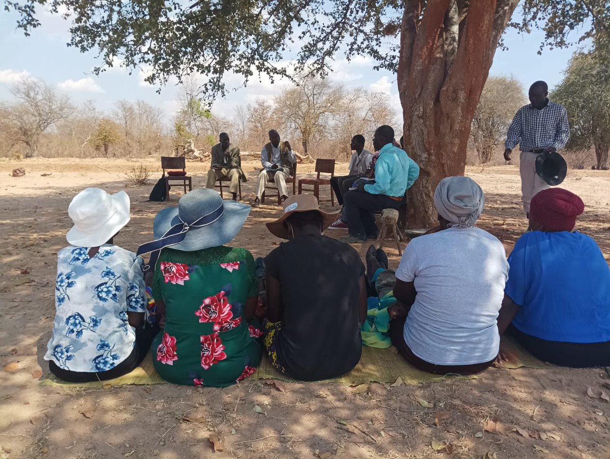 CanEmbZimbabwe's tweet image. Open dialogues are important for, sharing perspectives, collaboration and co-development. 
Proud to support @zcalliance1 interface meetings with Matabeleland traditional chiefs, discussing issues of #accountability #gendermainstreaming #climateissues #communitycohesion