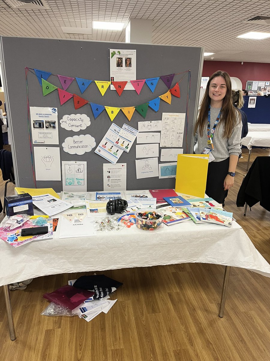 LD_Liaison_SABP (@ldsabp) on Twitter photo This morning is the <a href="/FrimleyHealth/">Frimley Health NHS Foundation Trust ๐</a> bitesize event! โญ๏ธ staff can learn about all different topics, including the learning disability liaison team and what support they offer! ๐ This morning is the <a href="/FrimleyHealth/">Frimley Health NHS Foundation Trust ๐</a> bitesize event! โญ๏ธ staff can learn about all different topics, including the learning disability liaison team and what support they offer! ๐