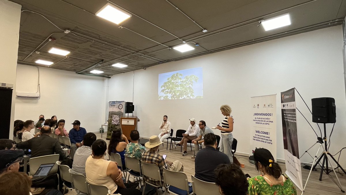 Alliance of Bioversity International and CIAT (@biovintciat_eng) on Twitter photo 🌳 In the Green Zone, on day 1 of #COP16Colombia Alliance researchers shared evidence on how #biochar in #coffee and #cacao #agroecology systems contribute to #soilrestoration and #biodiversity. 🌱<a href="/MirjamPulleman/">Mirjam Pulleman</a> and <a href="/evertthomas3/">evert thomas</a> 👇 Discover more here! alliancebioversityciat.org/events/allianc… 🌳 In the Green Zone, on day 1 of #COP16Colombia Alliance researchers shared evidence on how #biochar in #coffee and #cacao #agroecology systems contribute to #soilrestoration and #biodiversity. 🌱<a href="/MirjamPulleman/">Mirjam Pulleman</a> and <a href="/evertthomas3/">evert thomas</a> 👇 Discover more here! alliancebioversityciat.org/events/allianc…
