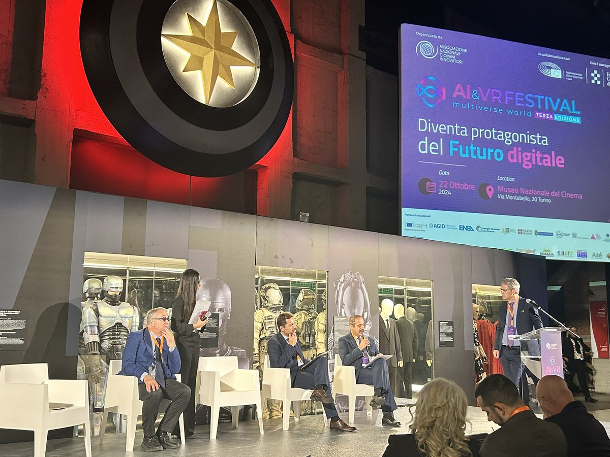 Luca Rallo (@lucarallo) on Twitter photo "Stiamo portando avanti ricerche riguardo l'intelligenza artificiale in campi importanti come biorobotica, genetica e molti altri ambiti" - Giampiero Ruggiero, Primo Tecnologo <a href="/CNRsocial_/">CNR Consiglio Nazionale delle Ricerche</a>
Live bit.ly/metaverso24
#ANGI #MetaFestival #metaverso #FestivalMetaverso #adv "Stiamo portando avanti ricerche riguardo l'intelligenza artificiale in campi importanti come biorobotica, genetica e molti altri ambiti" - Giampiero Ruggiero, Primo Tecnologo <a href="/CNRsocial_/">CNR Consiglio Nazionale delle Ricerche</a>
Live bit.ly/metaverso24
#ANGI #MetaFestival #metaverso #FestivalMetaverso #adv