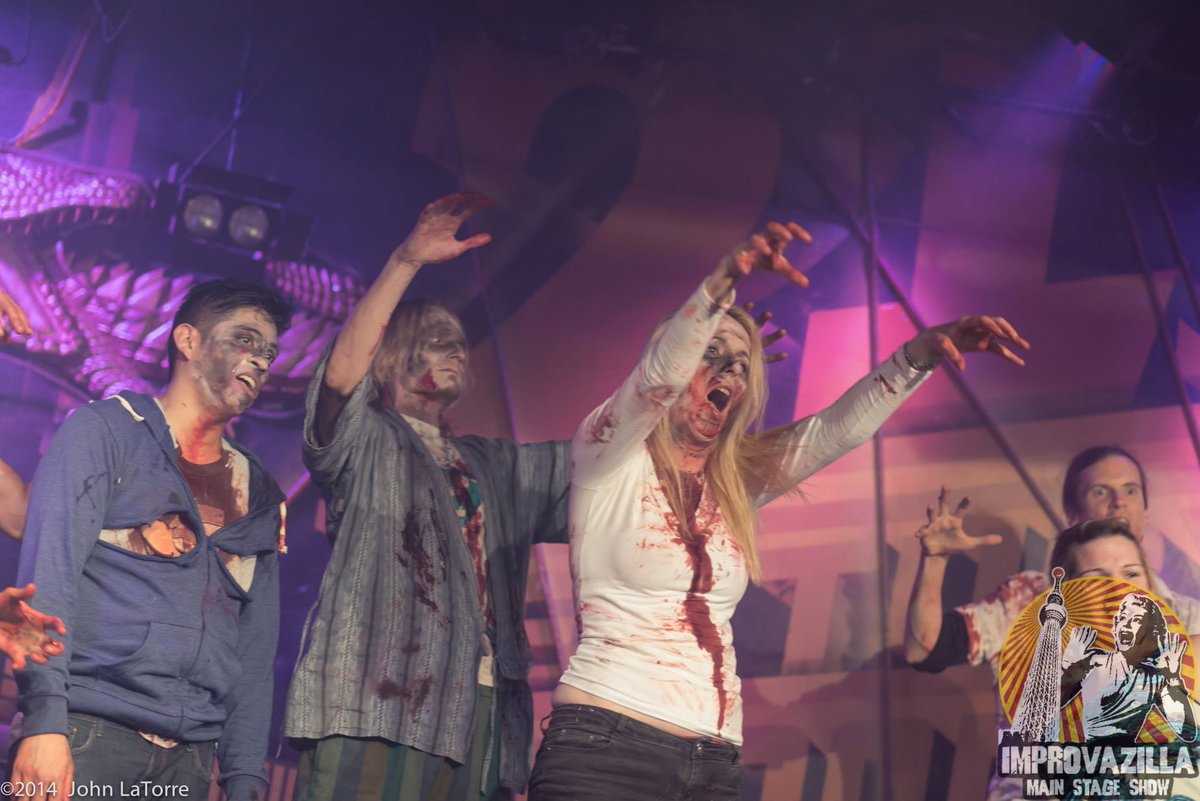 improvazilla's tweet photo. It’s time for Zombies! the Musical this Friday the 25th! Improv comedy in English in Tokyo! Our popular mashup of horror movies and musicals is always a great way to start off your spooky season- Reserve your seats at https://t.co/c9LN8ZfPw6 https://t.co/qZmtDkgIvG
