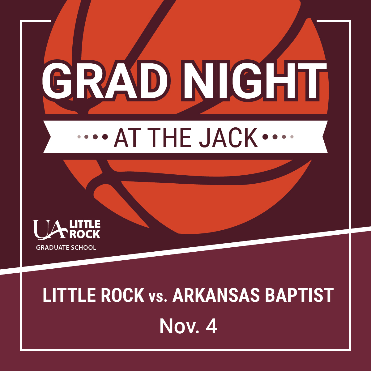 UALR Graduate School (@ualrgradschool) on Twitter photo Join the UA Little Rock Graduate School at the Jack Stephens Event Center for the Trojan vs Baptist College Buffaloes! Register for free tickets at the link below:
slate.ualr.edu/register/GradN…
Students get in free with ID, register your guests! See you Nov 4 <a href="/7pm/">Huong Le</a>! #GradNightAtTheJack Join the UA Little Rock Graduate School at the Jack Stephens Event Center for the Trojan vs Baptist College Buffaloes! Register for free tickets at the link below:
slate.ualr.edu/register/GradN…
Students get in free with ID, register your guests! See you Nov 4 <a href="/7pm/">Huong Le</a>! #GradNightAtTheJack