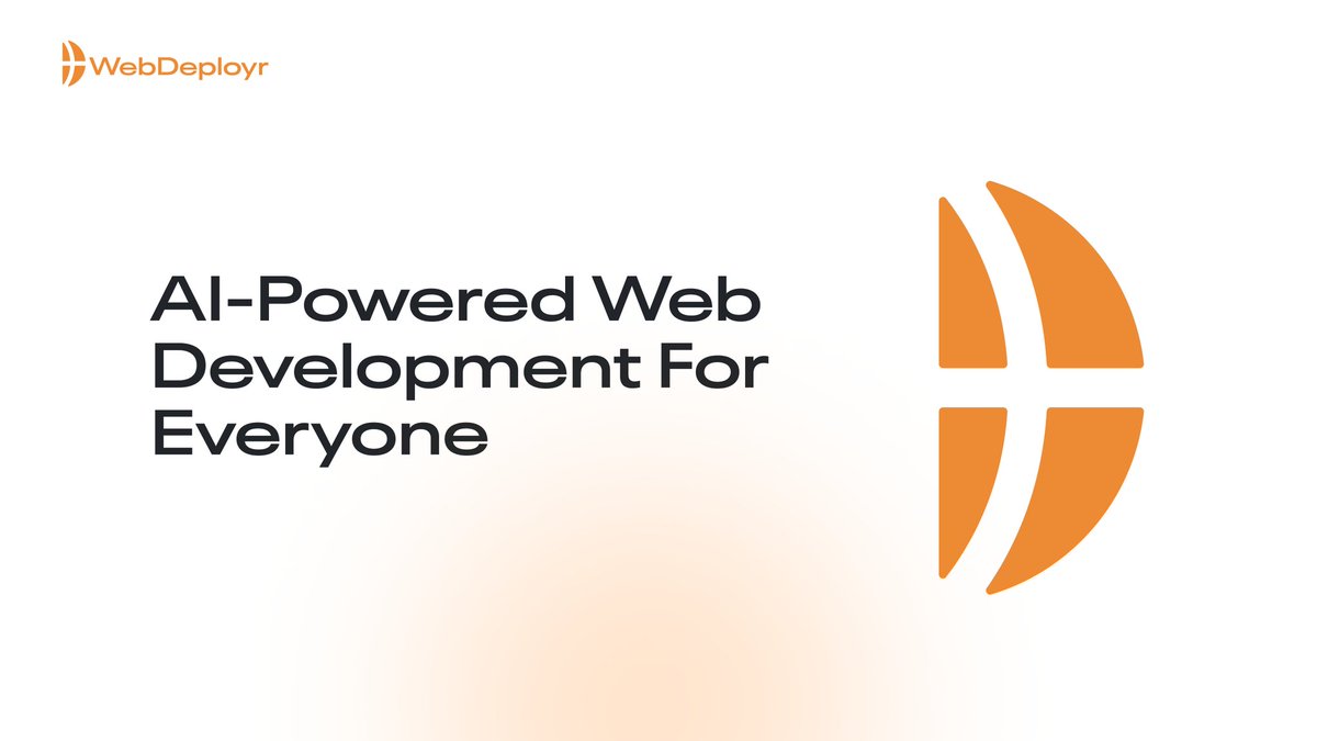 WebDeployr's tweet image. No need for coding expertise! WebDeployr empowers users with AI technology to create stunning, responsive websites in just a few clicks. Turn your ideas into reality effortlessly. #AI #WebDesign #WebDeployr
