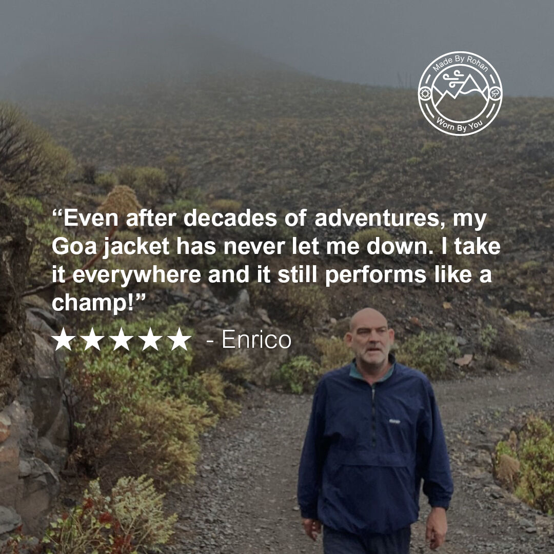 Meet Enrico, a passionate explorer and longtime fan of our gear. His Rohan Goa jacket, a trusty windproof smock with a quarter zip, has been his constant companion for an impressive 25 years. 🌍

bit.ly/4eMMrOO

#ForEveryJourney #Rohan