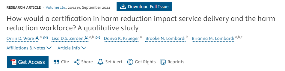 AcademyHealth (@academyhealth) on Twitter photo Certification in harm reduction: helpful or a barrier? A new study from <a href="/bhworkforce/">UNC Behavioral Health Workforce Research Center</a> reveals diverse perspectives from the workforce, with key themes on standardization, exclusion, and the role of lived experience. Read more in <a href="/JSATjournal/">Journal of Substance Use & Addiction Tx (JSAT)</a>: jsatjournal.com/article/S2949-… Certification in harm reduction: helpful or a barrier? A new study from <a href="/bhworkforce/">UNC Behavioral Health Workforce Research Center</a> reveals diverse perspectives from the workforce, with key themes on standardization, exclusion, and the role of lived experience. Read more in <a href="/JSATjournal/">Journal of Substance Use & Addiction Tx (JSAT)</a>: jsatjournal.com/article/S2949-…