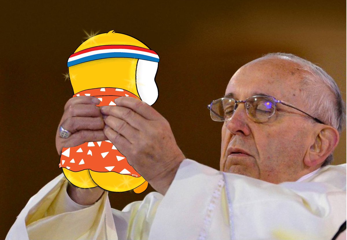 pengs_love's tweet photo. The Holy Father favorite CEO: Luca Netz, Pudgy Penguins and @AbstractChain prodigy https://t.co/x879kSQs9q