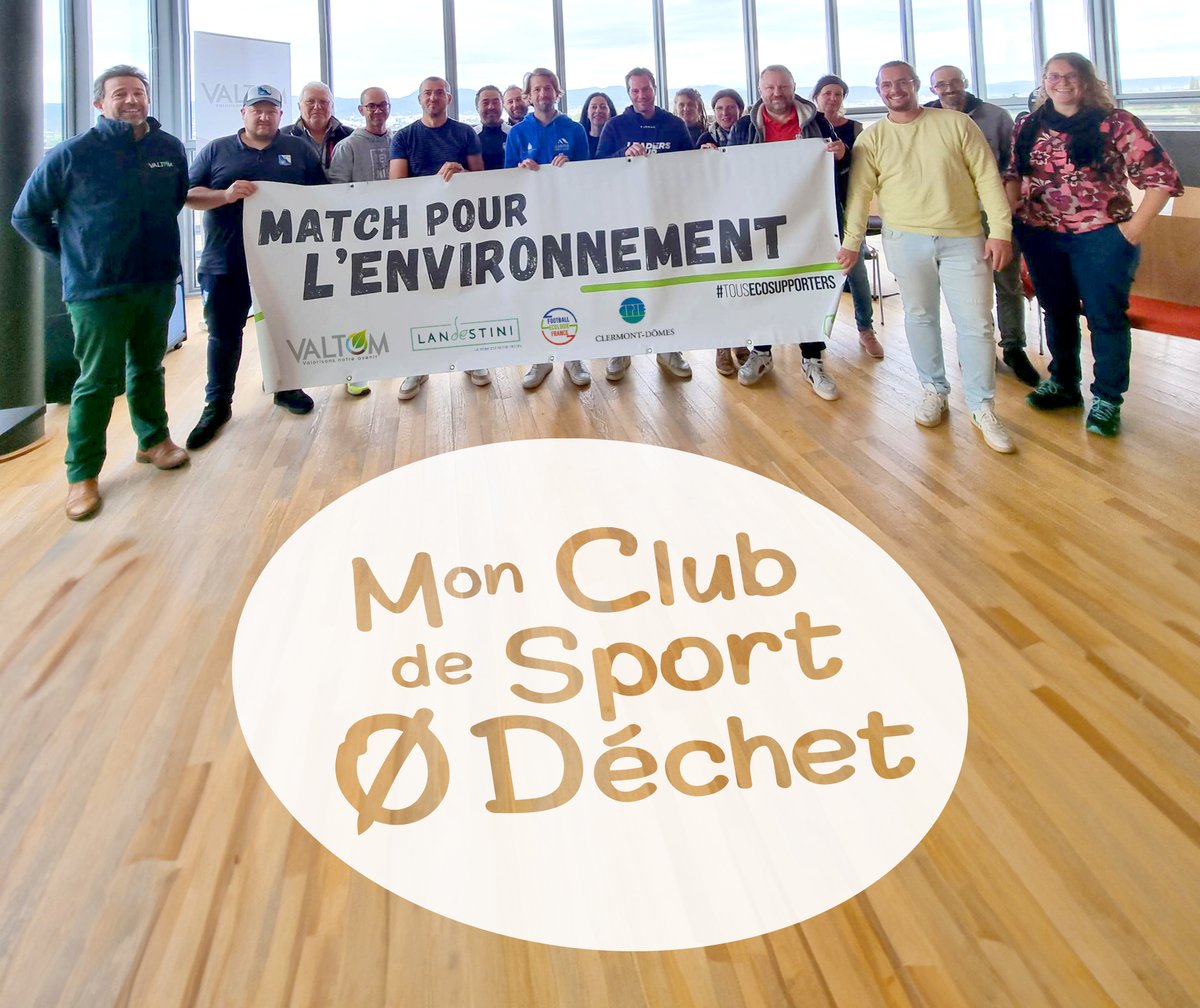 [🏆Mon Club de Sport 0 Déchet] Coup d’envoi de la 3e édition ! Samedi 12/10, 13 clubs se sont réunis au #VALTOM. Avec le soutien de notre équipe et de ses partenaires <a href="/FootEcologieFr/">Football Ecologie France</a> <a href="/landestini/">Landestini, La terre est notre destin.</a> &amp; le CPIE Clermont-Dôme, ils s’engagent à réduire leurs déchets 💪#SportZéroDéchet