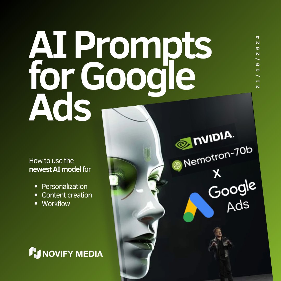 Google Ads isn’t real anymore.

Nvidia just released a Chat GPT beater AI called Nemotron b70

I made a guide on how to use it with a collection of the BEST Nemotron prompts for Google Ads

Like + Comment "prompt" and I'll send it you.

Extra 🎁 for Retweets

(Must follow for DM)