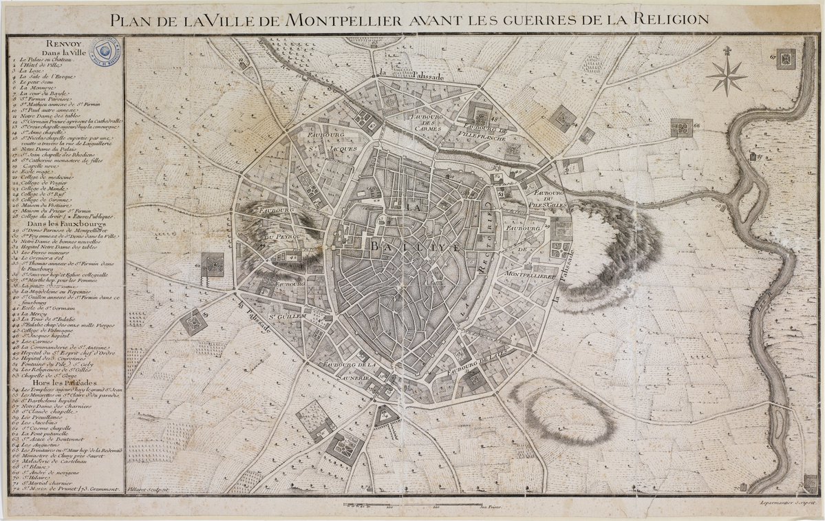#30DayMapChallenge Jour 12 - Temps et Espace
Plan de la Ville de <a href="/montpellier_/">Ville de Montpellier</a> avant les Guerres de Religion
2Fi364