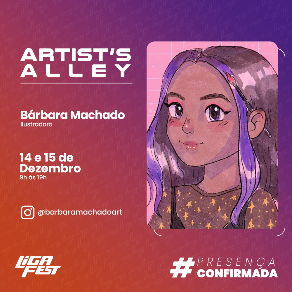 LigaFest's tweet photo. E vamos começar com os anúncios do Artist’s Alley! ✨
Temos a honra de anunciar a @_barbsmachado Ela estará presente nos dois dias do evento com seu stand recheado de produtos lindíssimos de Pokémon! 😍
Mais informações em https://t.co/MPgJXZUUqA
#LigaFest #LigaMagic https://t.co/r1KMRgW3lO