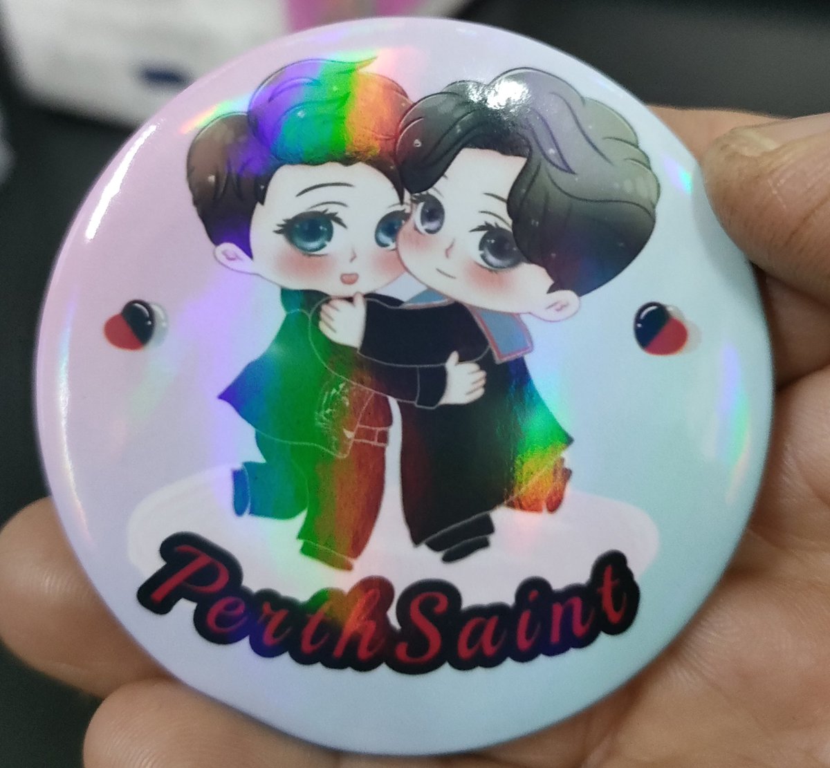 A lovely sister drew a lovely picture for me, and I made it a lovely badge.<a href="/BL17702243/">Mea Súp</a> Love u😘😘😘
<a href="/perthppe/">PERTHPPE</a> <a href="/Saint_sup/">Saintsup 🎬</a> 
#PerthSaintSation