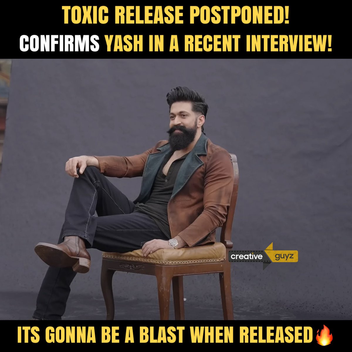 #Toxic Postponed!

#Yash #CreativeGuyz