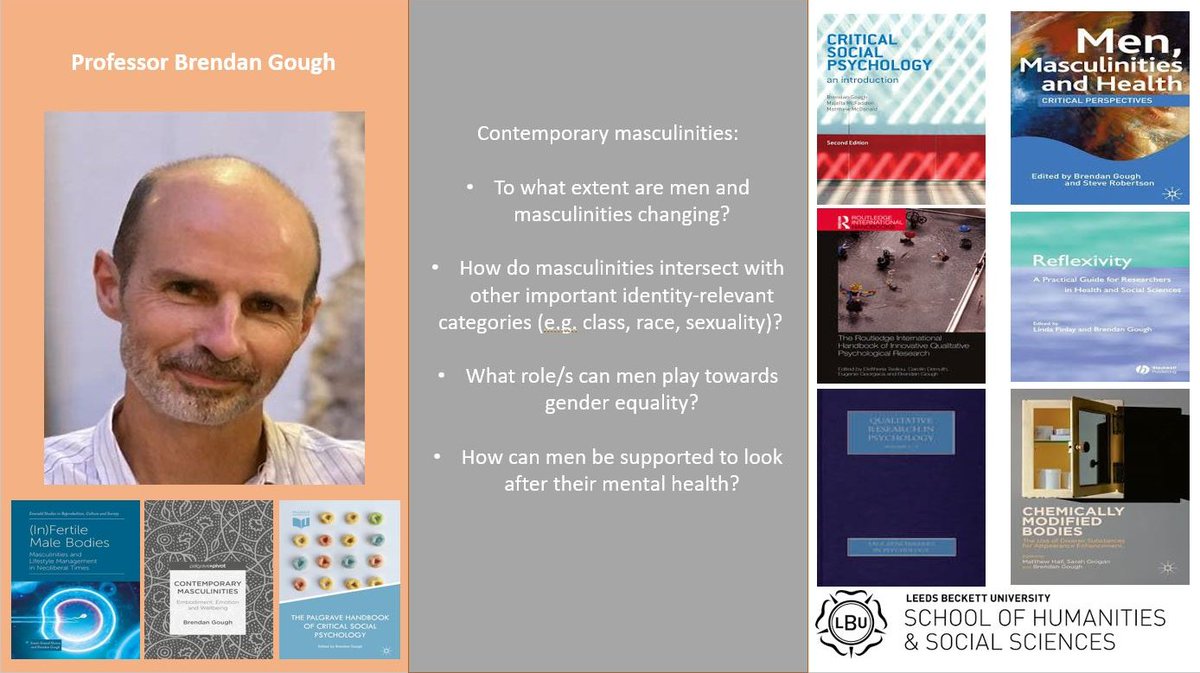 We've been putting together some 'meet the researcher' profiles in the School of Humanities and Social Sciences. First up for <a href="/psycenLBU/">@PsyCen</a> is Professor Brendan Gough <a href="/BrendanGough7/">Brendan Gough</a>