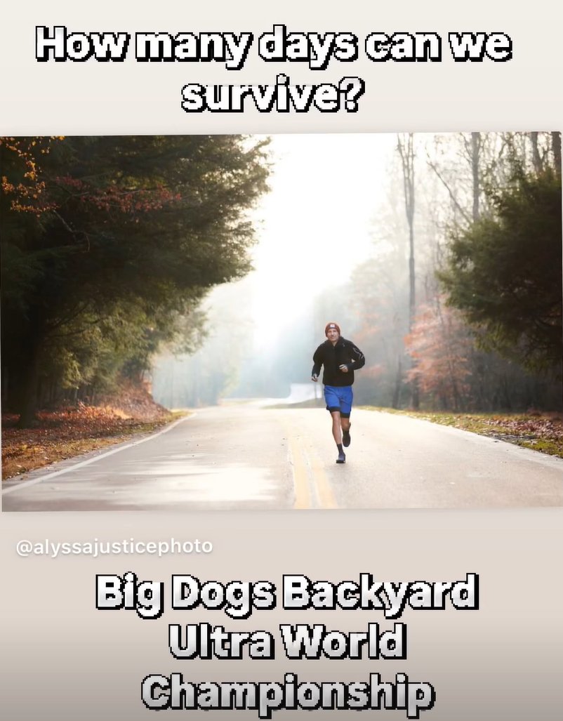 BACKYARD 101 Thread. For those unfamiliar, I will break down the basics and catch you up with where we are today. 

A Backyard is a four-mile (4.167) loop. Runners start in a corral. If you're not in the corral at the start of every hour, you're out. At the top of the hour, they