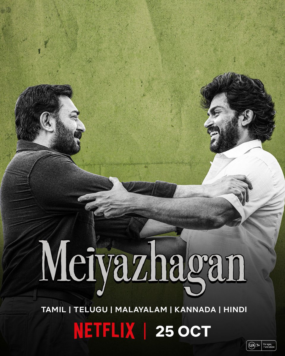 2D Entertainment (@2d_entpvtltd) on Twitter photo Get ready to welcome warmth into your homes ๐ค
The film that touched your soul, will be available to stream for you to cherish again on <a href="/netflix/">Netflix</a> from Oct 25th.
#MeiyazhaganOnNetflix
#Meiyazhagan <a href="/Karthi_Offl/">Karthi</a> <a href="/thearvindswami/">arvind swami</a> #PremKumar <a href="/Suriya_offl/">Suriya Sivakumar</a> #Jyotika <a href="/rajsekarpandian/">Rajsekar Pandian</a> Get ready to welcome warmth into your homes ๐ค
The film that touched your soul, will be available to stream for you to cherish again on <a href="/netflix/">Netflix</a> from Oct 25th.
#MeiyazhaganOnNetflix
#Meiyazhagan <a href="/Karthi_Offl/">Karthi</a> <a href="/thearvindswami/">arvind swami</a> #PremKumar <a href="/Suriya_offl/">Suriya Sivakumar</a> #Jyotika <a href="/rajsekarpandian/">Rajsekar Pandian</a>