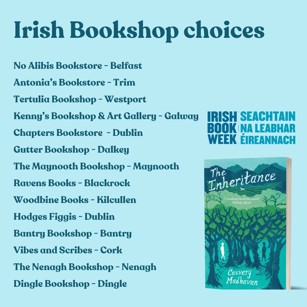 To celebrate #IrishBookWeek author of The Inheritance Cauvery Madhavan has given us her favourite Irish bookshops - explore the choices via our Google Map and blog below 📚🗺️