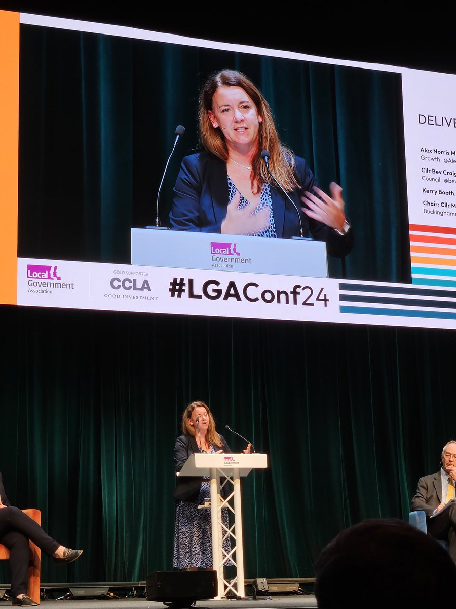 Great to hear from <a href="/RSNChiefExec/">Kerry Booth CEO</a> at the #LGAConf24 Delivering Inclusive Growth.