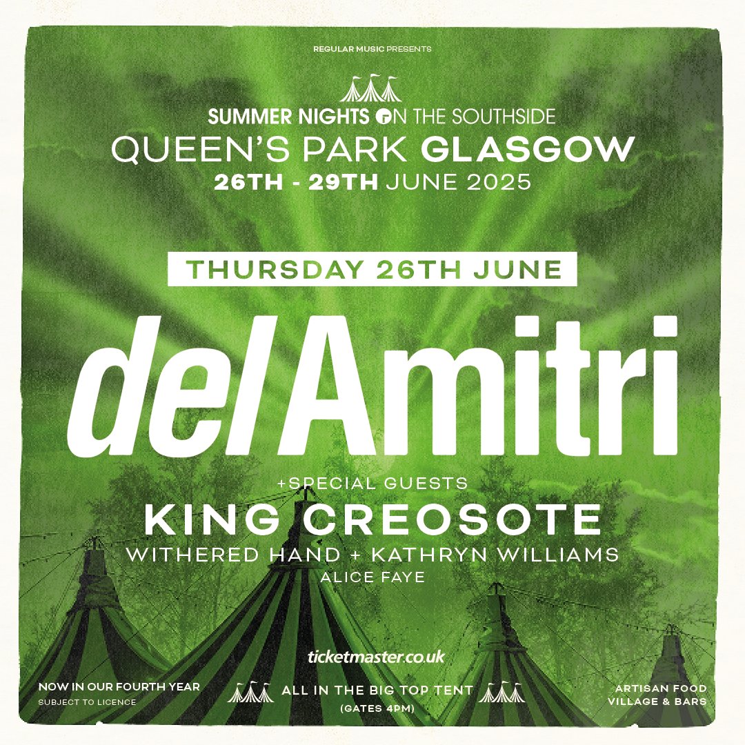 Del Amitri will headline ‘Summer Nights on the Southside’ in Glasgow on Thursday 26th June 2025, along with special guests King Creosote, <a href="/witheredhand/">Withered Hand</a> + <a href="/kathwilliamsuk/">kathryn williams</a> and Alice Faye. 

Tickets go on sale this Friday, October 25th at 10am from: ticketmaster.co.uk/artist/734899?…