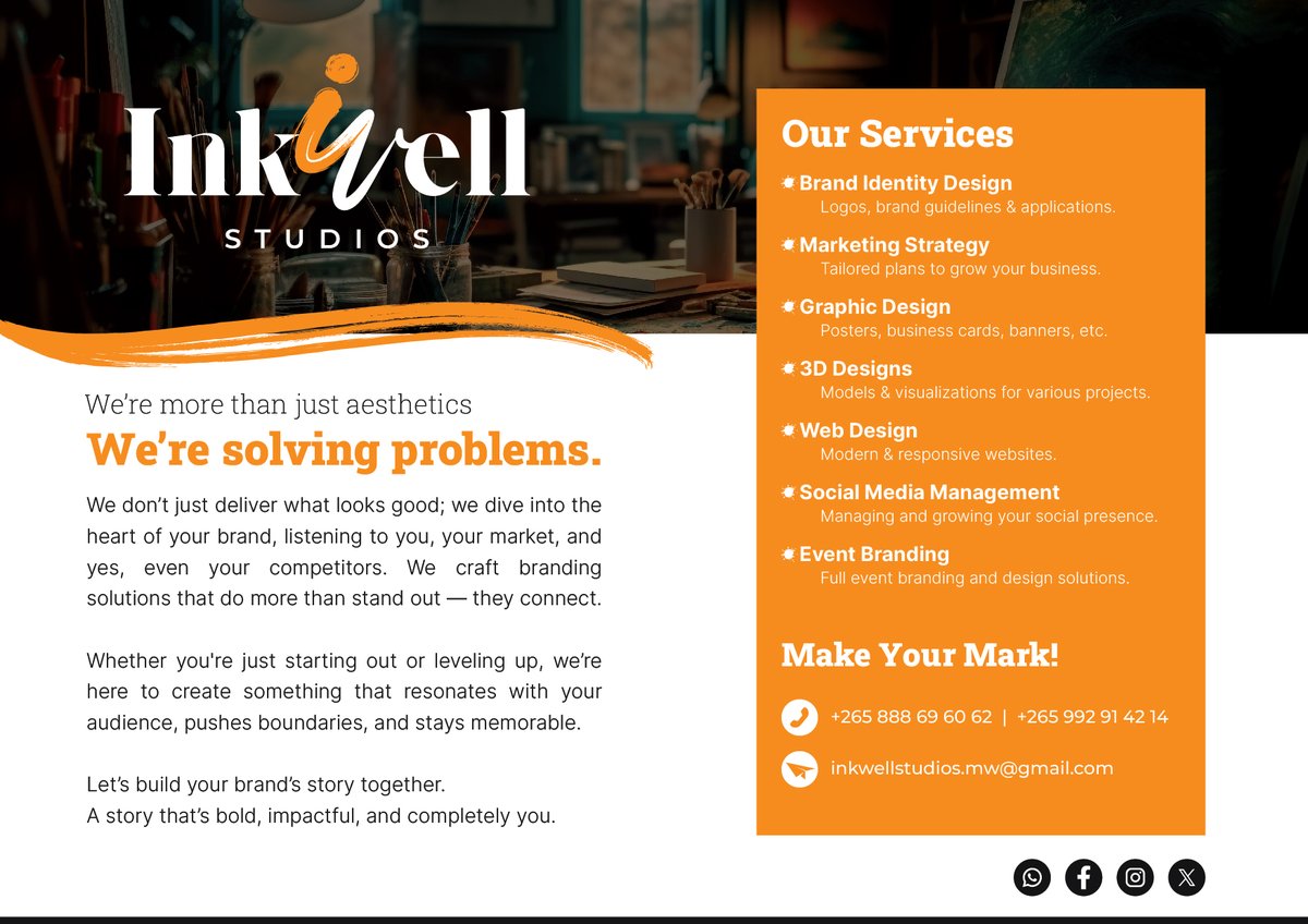InkwellStudios_'s tweet photo. We're Solving Problems!
Contact us and let's build your brand's story together. https://t.co/QNI4hgEf1E